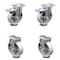Service Caster 5 Inch Semi Steel Swivel Top Plate Caster Lock Brakes 2 Rigid SCC, 2PK SCC-TTL20S515-SSR-2-R-2 - alternate 1